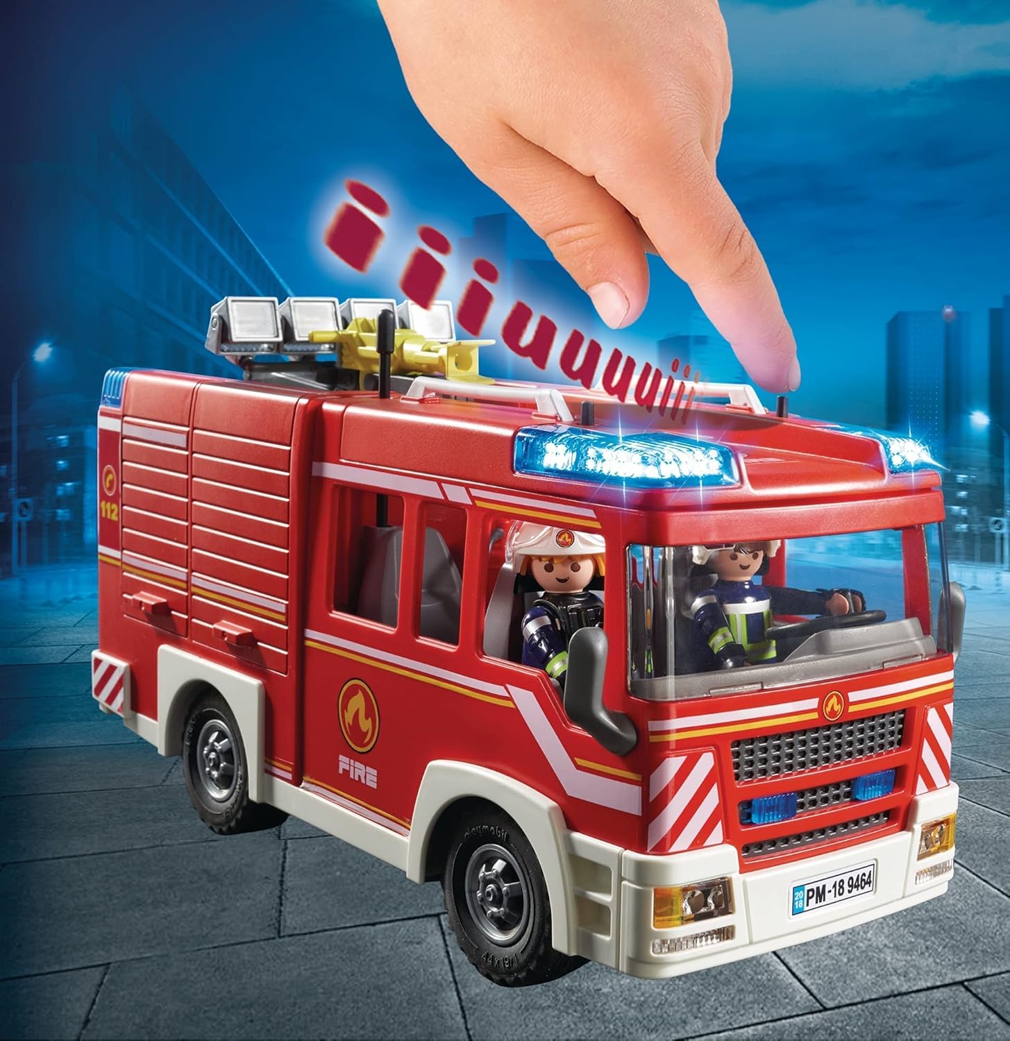 Playmobil City Action Fire Engine with Lights & Sound - Image 4
