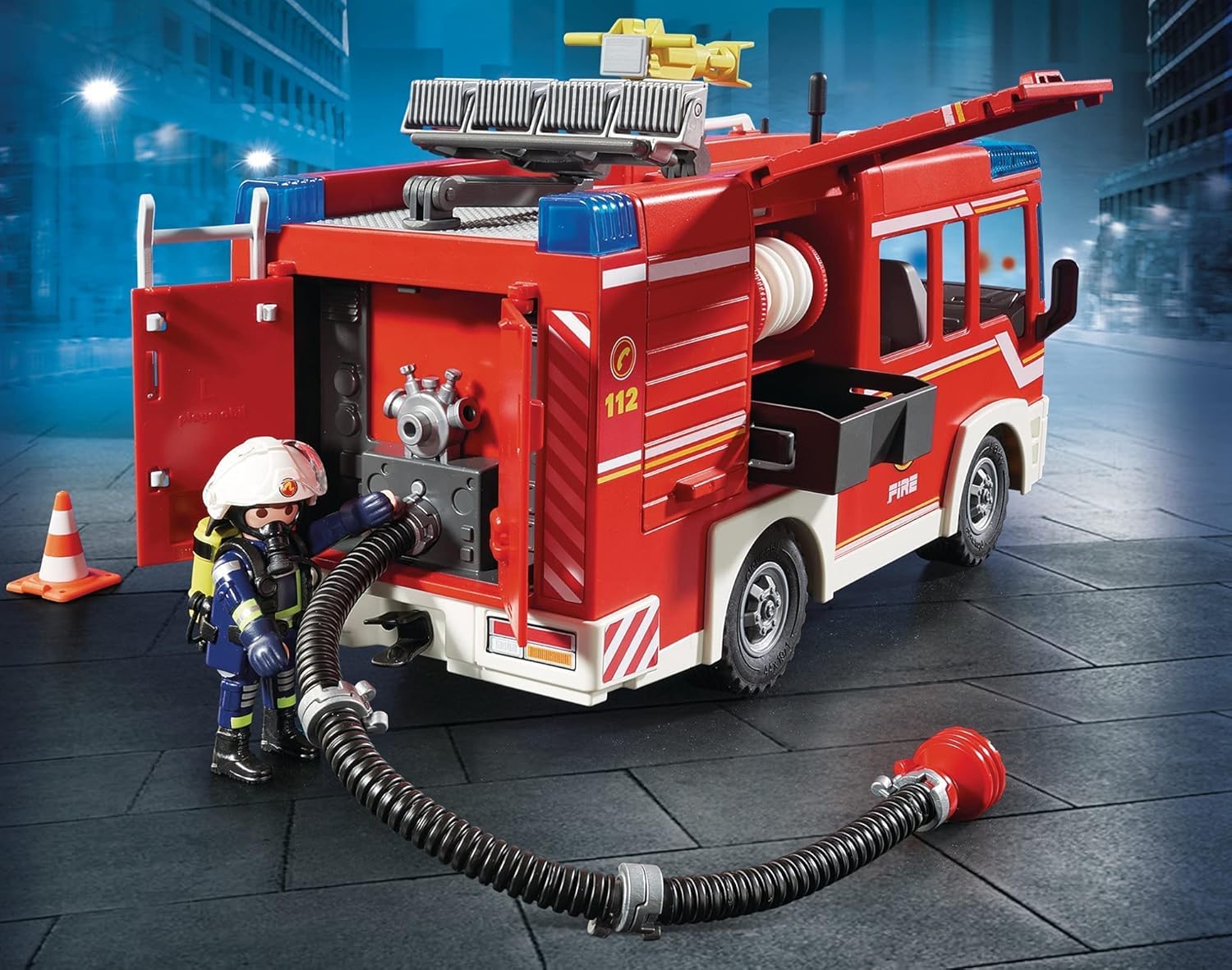Playmobil City Action Fire Engine with Lights & Sound - Image 7