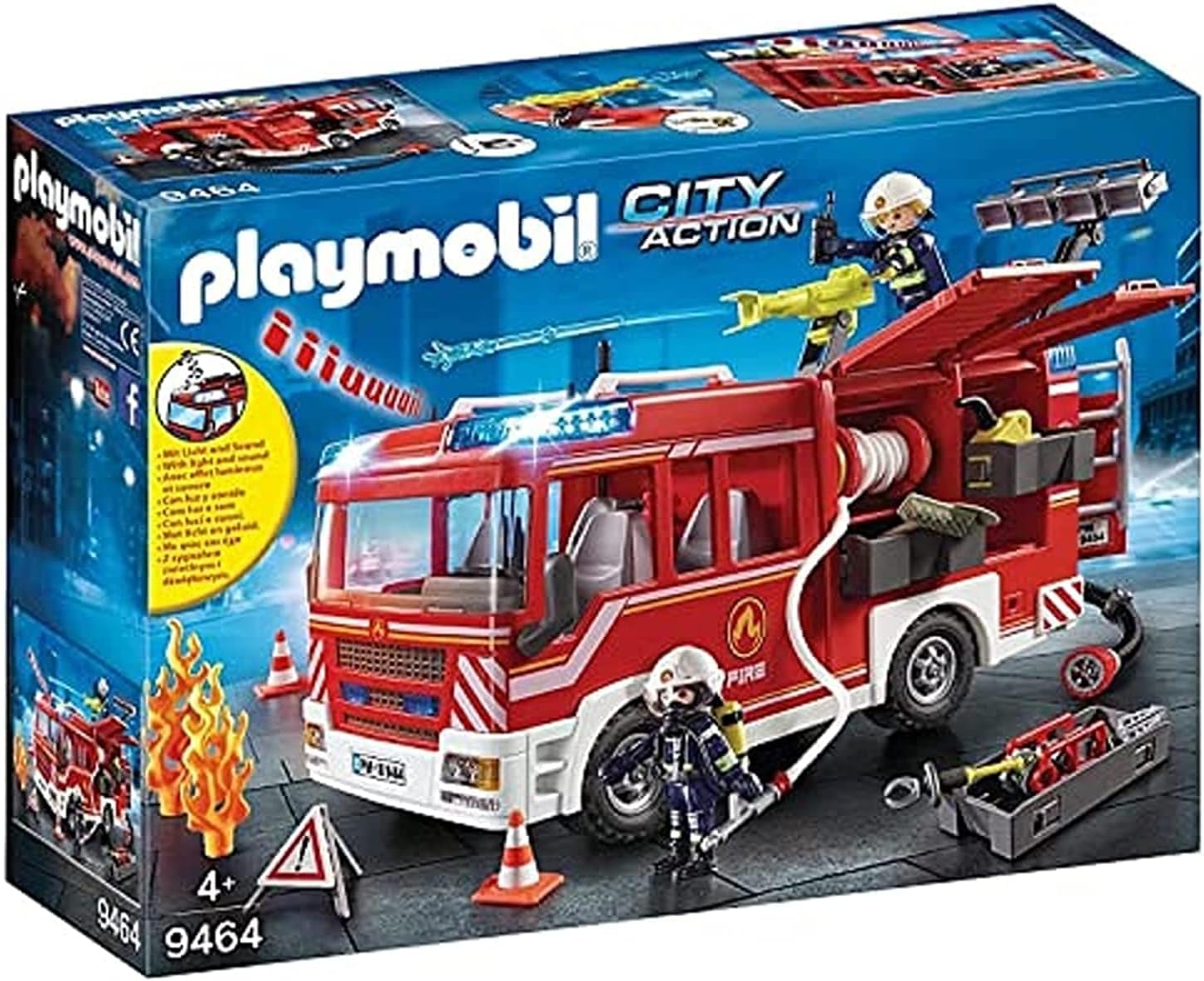 Playmobil City Action Fire Engine with Lights & Sound