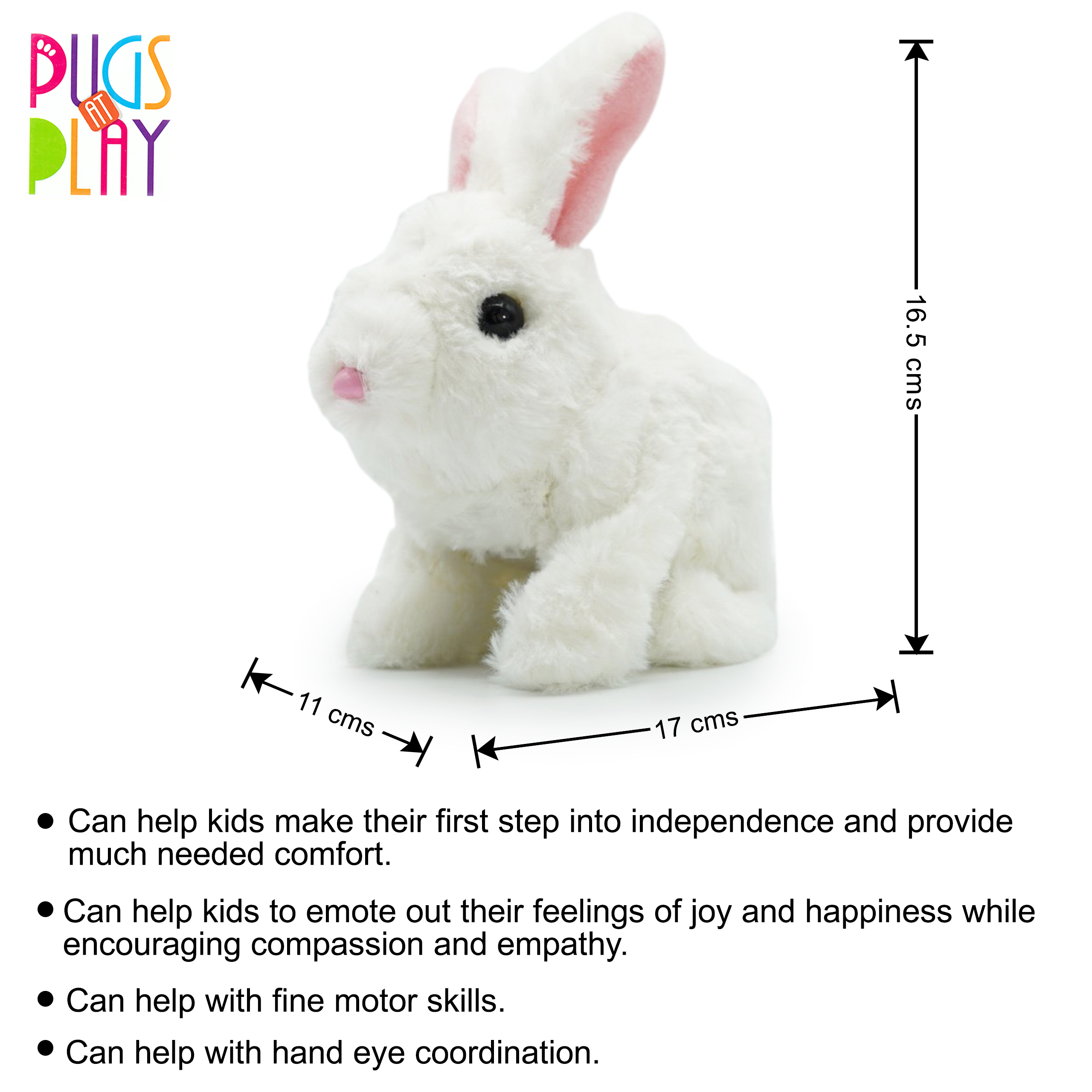 Pugs Play Hopper the Jumping Toy Rabbit - Image 9