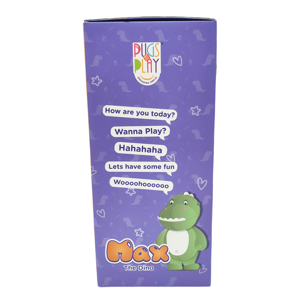 Pugs at Play Max the Walking Talking Dinosaur Interactive Plush Toy - Image 3