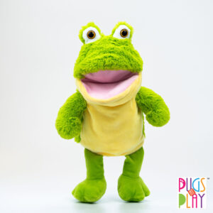 Pugs Play Frog Talking Hand Puppet with Sounds