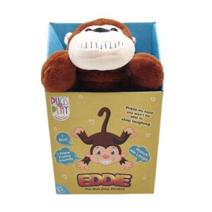 Bugs n Play Eddie the Roll Over Monkey Interactive Plush Toy